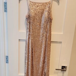 Gold Sequin Floor Length Dress for Sale up to 90% Off: Poshmark